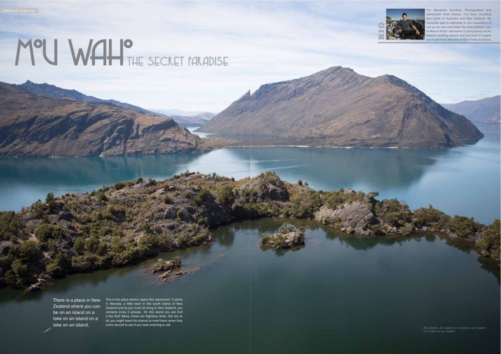 Adventure Magazine — Mou Waho, the secret paradise, texte et photos Alexandre Gendron